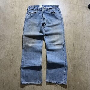 Carhartt Jeans Mens 36x32 Blue Relaxed Straight Leg Workwear Denim Pants